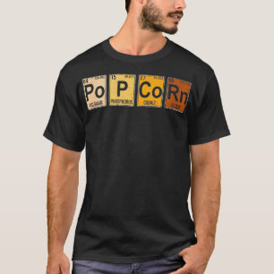 Camiseta Popcorn Tabla periódica de elementos Ciencia Popco