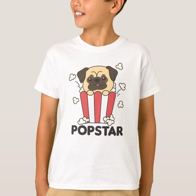 Camiseta Popcorn Time Animales Graciosos En Comida Rápida (Anverso)