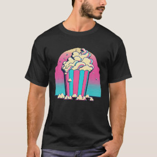 Camiseta Popcorn Vaporwave Retrowave Estético