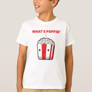 Camiseta Popcorn Whats Poppin Diciendo curiosamente