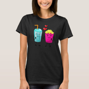 Camiseta Popcorn Y Soda Caen Enamorados