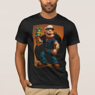 Camiseta Popeye Spinach Mode – Diseño Retro Divert