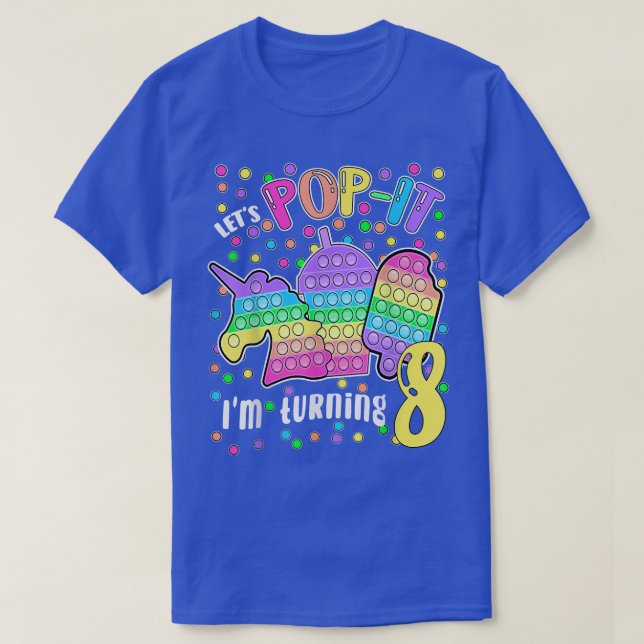 Camiseta Popit... voy a cumplir 8.......................... (Diseño del anverso)