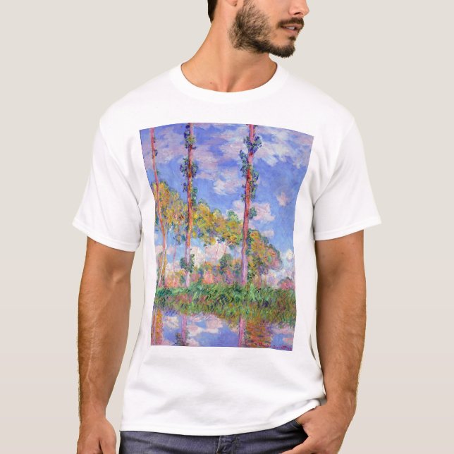 Camiseta Poplares en el sol, Monet (Anverso)