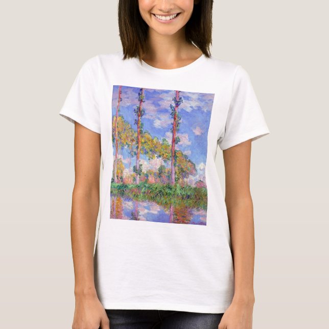 Camiseta Poplares en el sol, Monet (Anverso)