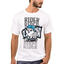 Popo de pomerania montando patineta