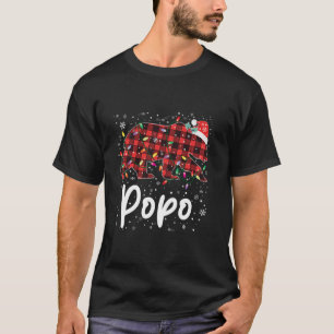 Camiseta Popo Oso Navidades De Plata Roja Pajama Merry Xmas