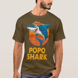 Camiseta Popo Tiburón Funny Papá Abuelo Padres
