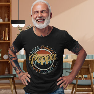 Camiseta Poppa as a Grandpa, Father's Day Gift