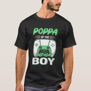 Camiseta Poppa De Level Up Birthday Boy Video Game Deco