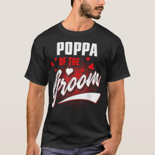 Camiseta Poppa Del Partido De La Boda De Groom Que Coincide
