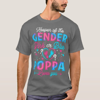 Camiseta Poppa Rosa O Azul Funny Te Ama Revelación De Géner