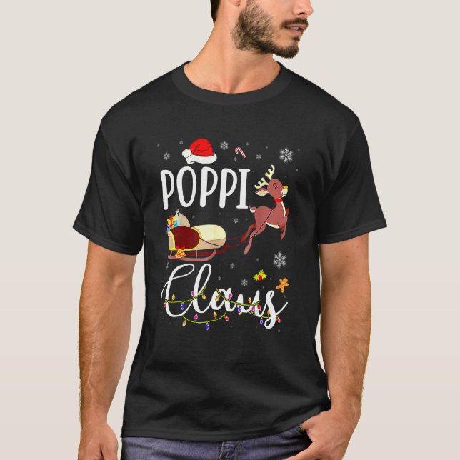 Camiseta Poppi Claus  Poppi Christmas Reindeer Christmas (Anverso)