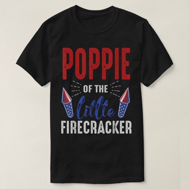 Camiseta Poppie del pequeño petardo 4 de julio (Diseño del anverso)