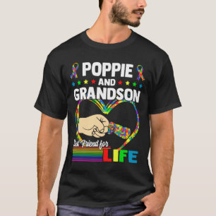 Camiseta Poppie Y Grandson El Mejor Amigo Del Autismo De Vi