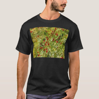Camiseta Poppies Pointillism Style Resumen Art