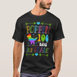 Camiseta Poppin 100 días 2º curso de primaria T-Rex Ele