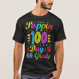 Camiseta Poppin 100 días de 4º curso de la escuela primaria