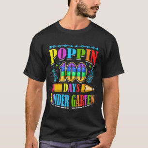Camiseta Poppin 100 días de la escuela de niños de la escue