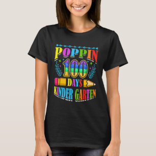 Camiseta Poppin 100 días de la escuela de niños de la escue