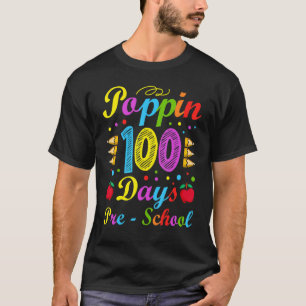 Camiseta Poppin 100 días escuela preescolar de niños