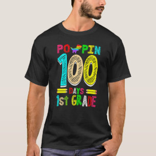 Camiseta Poppin 100 días escuela primaria de primer grado d