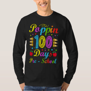 Camiseta Poppin 100 Días Preescolar Escuela de Educación In