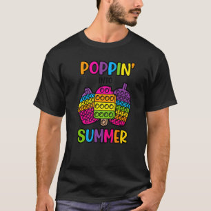 Camiseta Poppin' En Verano Fidget Pop It Ice Cream Cupcak
