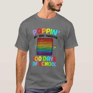 Camiseta Poppin' Mi Camino A Lo Largo De 100 Días De Colori
