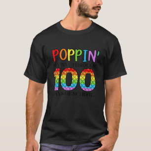 Camiseta Poppin' Mi Camino A Lo Largo De 100 Días De Escuel