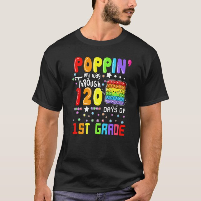 Camiseta Poppin Mi Camino A Lo Largo De 120 Días De Primer  (Anverso)