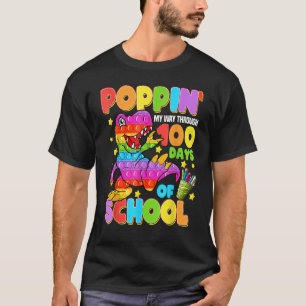 Camiseta Poppin Mi Camino A Través De 100 Días De Dinosauri
