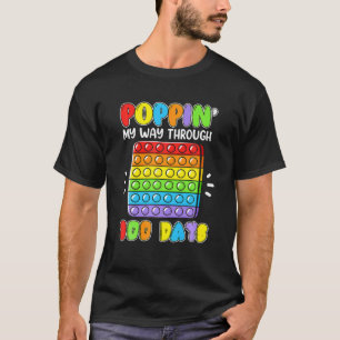 Camiseta Poppin' Mi Camino A Través De 100 Días De Estudios