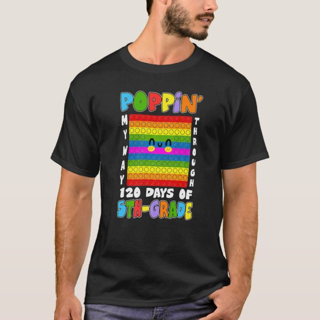 Camiseta Poppin' Mi Camino A Través De 120 Días Del Pop De  (Anverso)