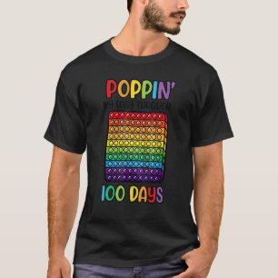 Camiseta Poppin My Way Through 100 Days 100th Day Of Schoo