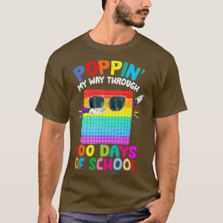 Camiseta Poppin My Way Through 100 Days 100th Day Of School