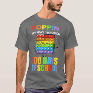 Camiseta Poppin My Way Through 100 Days 100th Day Of School
