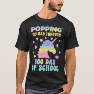 Camiseta Poppin My Way Through 100 Days 100th Day Of School