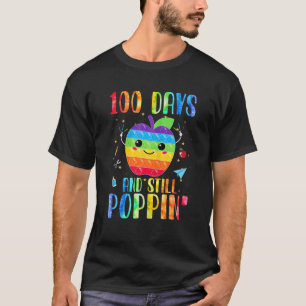 Camiseta Poppin My Way Through 100 Days Funny 100Th Day Of