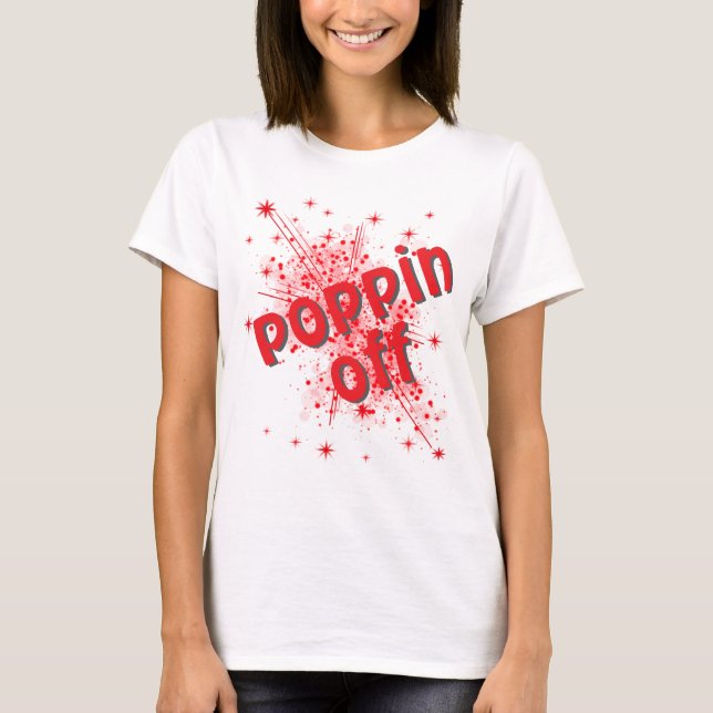 Camiseta Poppin off graphic women's t-shirt (Anverso)