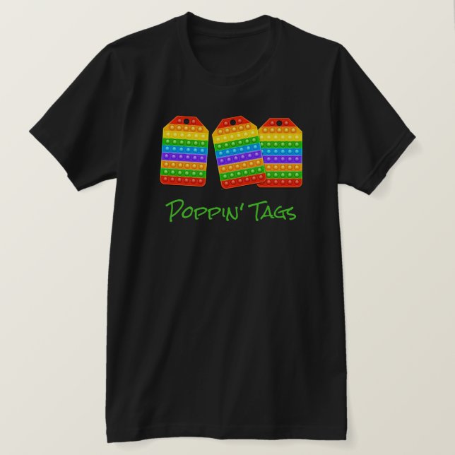 Camiseta Poppin' Tags (Anverso del diseño)