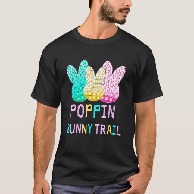 Camiseta Poppinu2019 Abajo El Bunny Trail Kids Easter Pop (Anverso)