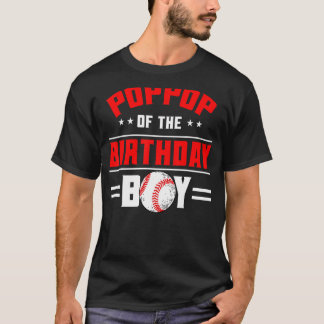 Camiseta Poppop De La Familia Temática De Béisbol Birthday 