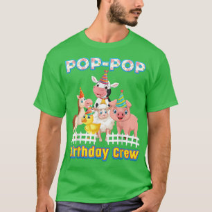 Camiseta Poppop De Las Mamáes De Animales De La Granja De C