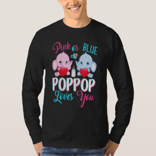 Camiseta Poppop Rosa O Azul Te Ama Elefantes Gende Bebé