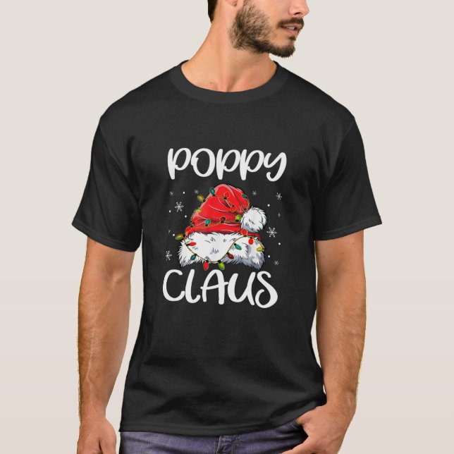 Camiseta Poppy Claus Navidades Pajama Familia coincide con  (Anverso)