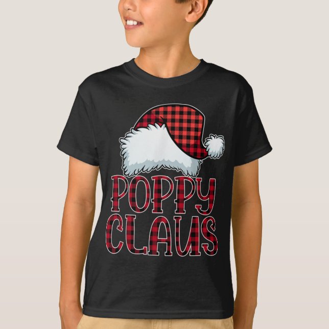 Camiseta Poppy Claus Navidades Pajama Familia coincide con  (Anverso)