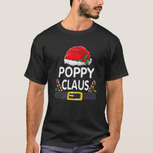 Camiseta Poppy Claus Navidades Pajamas Santa Matching Famil