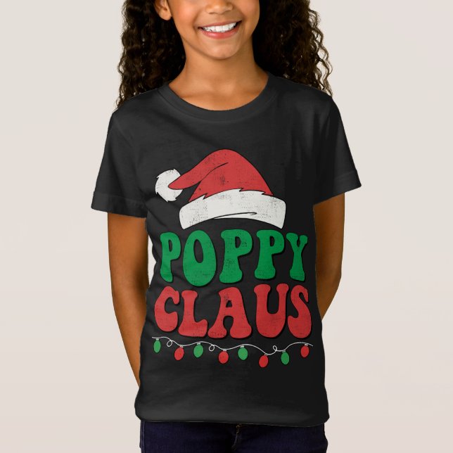 Camiseta Poppy Claus Santa Navidades enciende la coincidenc (Anverso)