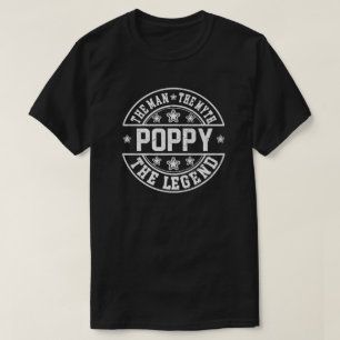 Camiseta Poppy El Hombre El Mito La Leyenda Día del Padre